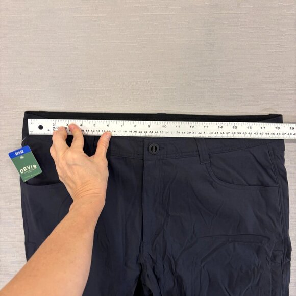 Orvis Fleece Lined Tech Pants Mens 36 x 32 Black Water Repellent Insulated - Picture 10 of 15